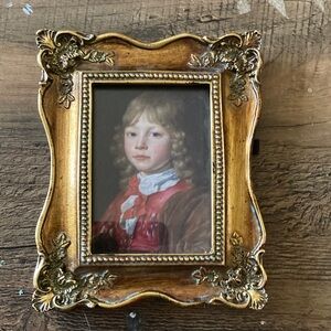 Vintage Gold and Black Picture Frame
